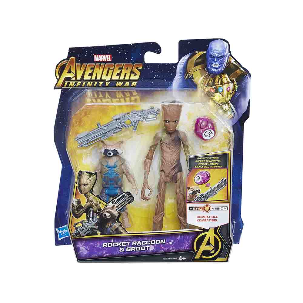 Avengers Delux figura Rakun & Groot 15cm 