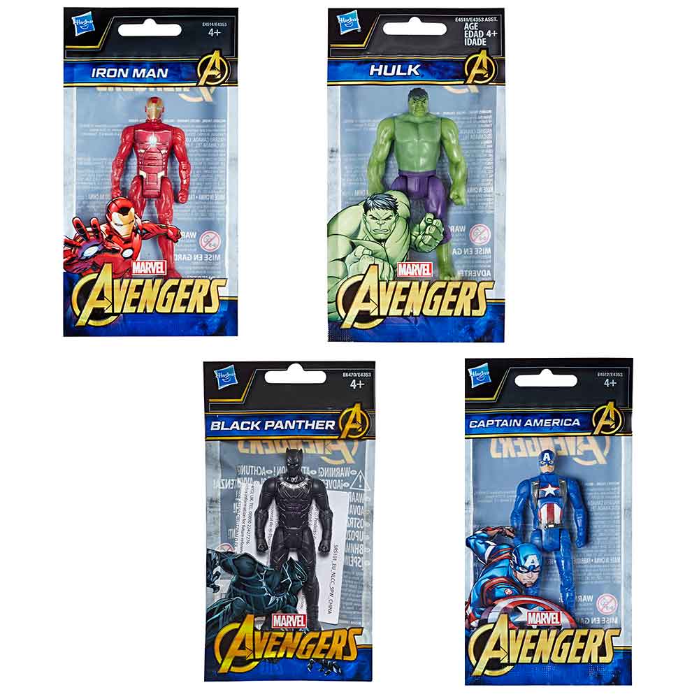 Avengers set 4 figur 9,5 cm 