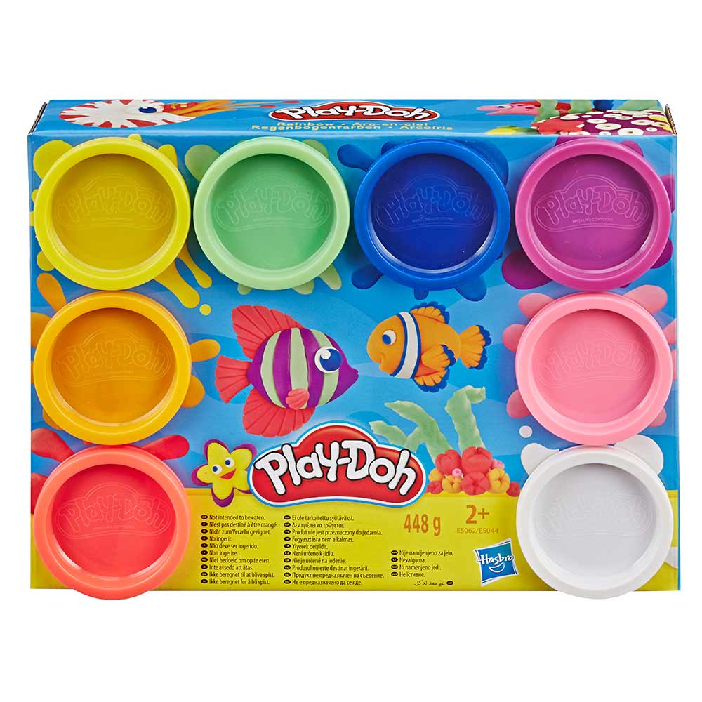 Play-Doh 8 lončkov mavrične mase 