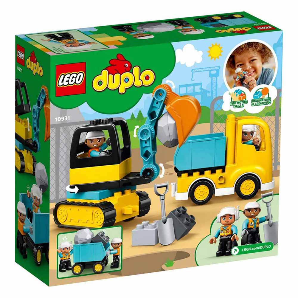 LEGO Duplo Tovornjak in bager na gosenic 