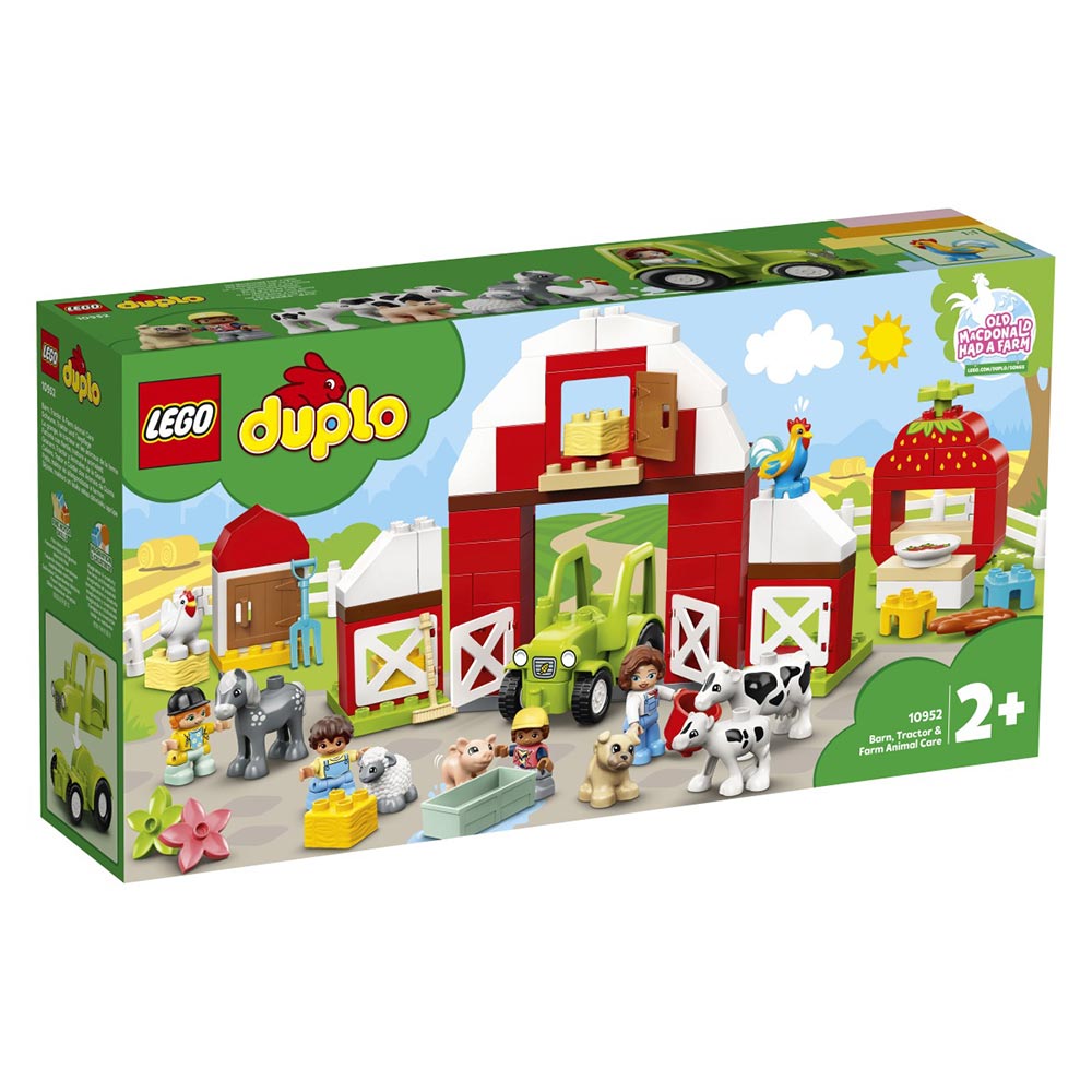 LEGO Duplo hlev, traktor in nega živali 