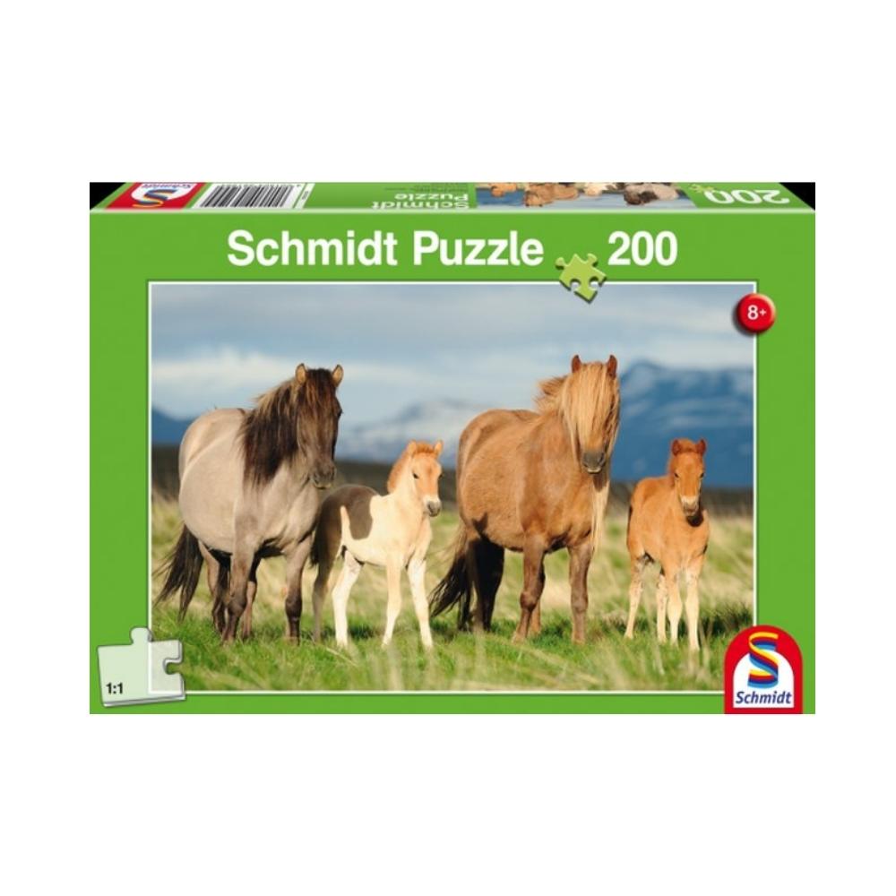 Schmidt Puzzle 200-delna družina konj 