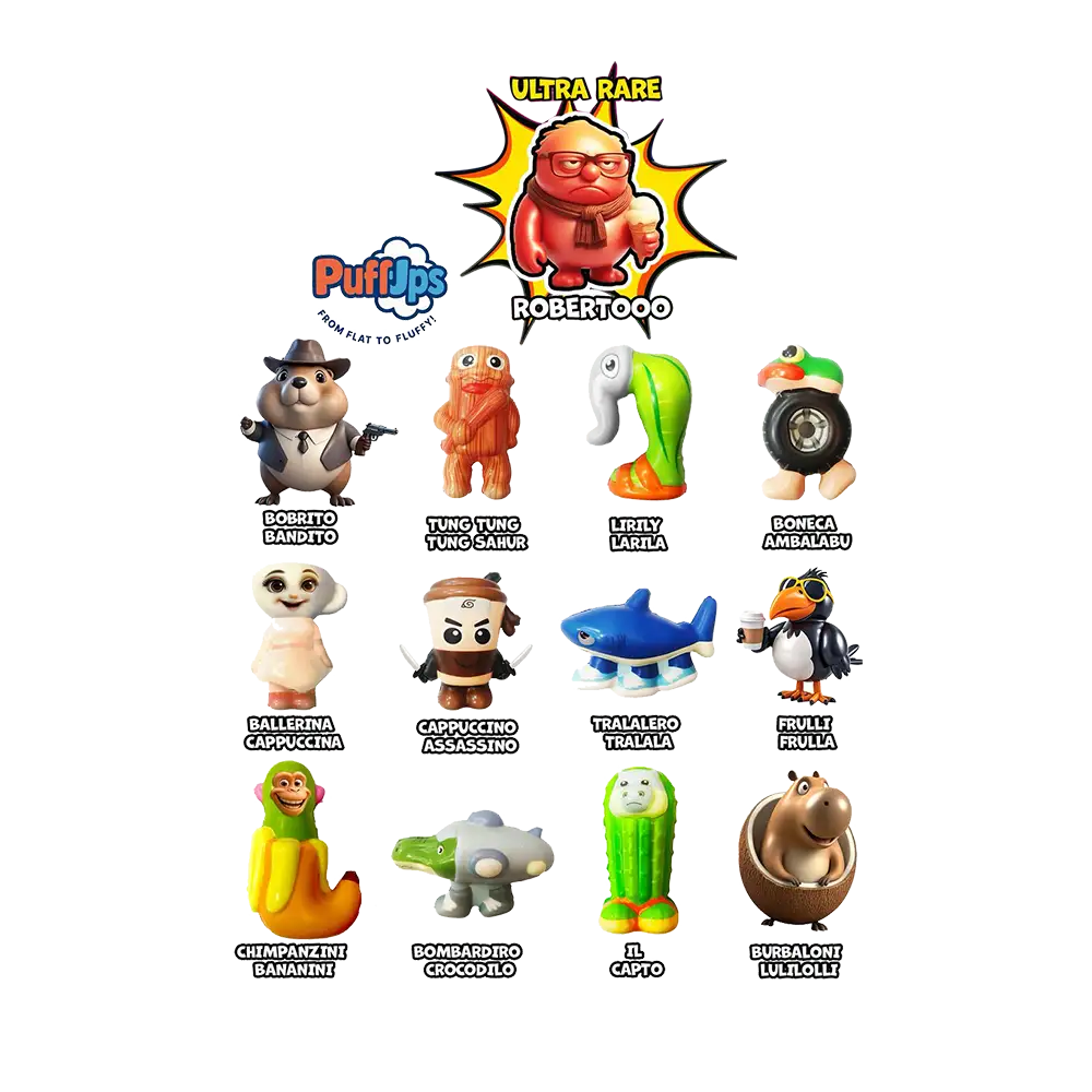 Brainrot Puff Ups vrečka presenečenja 