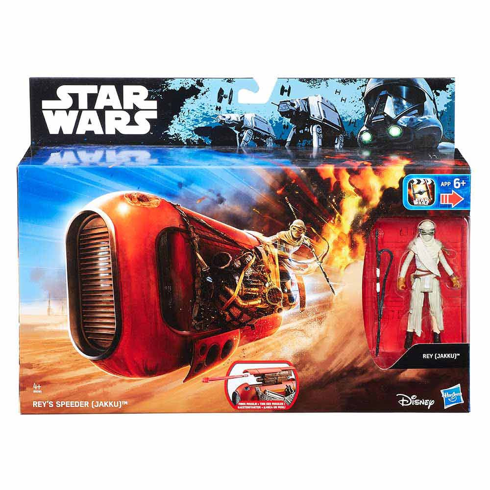 Star Wars delux vozilo s figuro Rey 