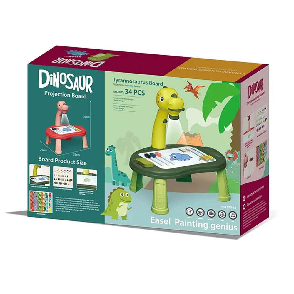 Dino mizica s projektorjem 34-delni set 