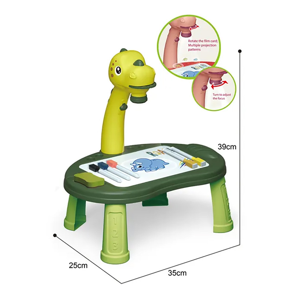 Dino mizica s projektorjem 34-delni set 