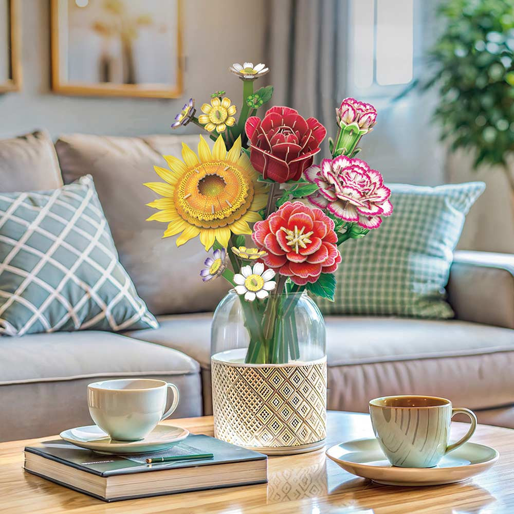 Cubicfun 3D puzle šopek rož 