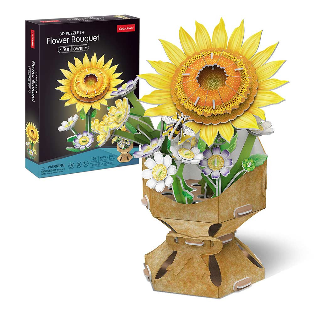 Cubicfun 3D puzle šopek s sončnico 