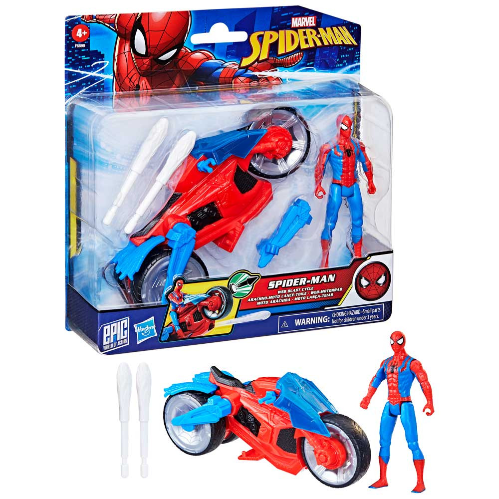 Spider-man set motor in figura 10cm 