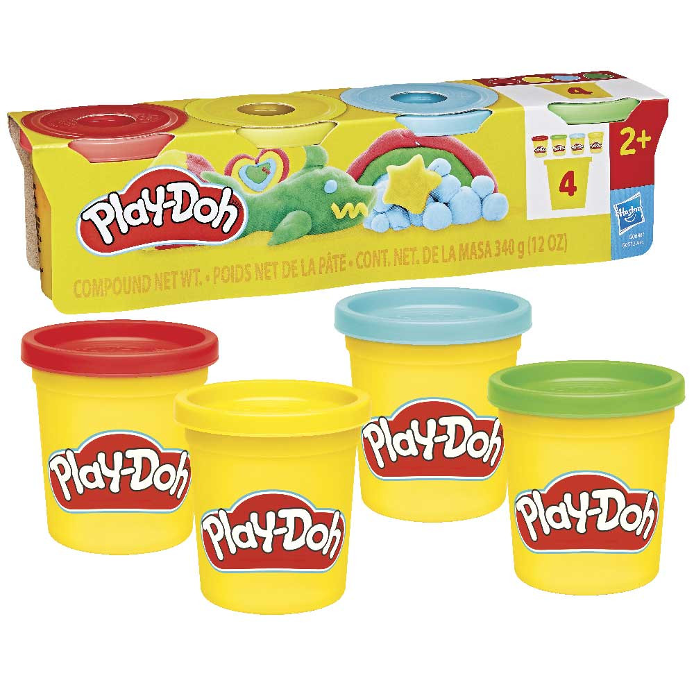 Play-Doh set 4 lončkov barv ast 