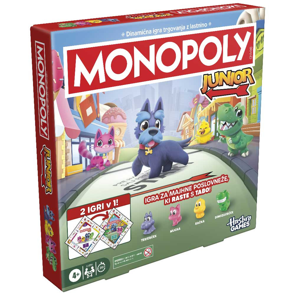 Monopoly Junior družabna igra 2-v-1 