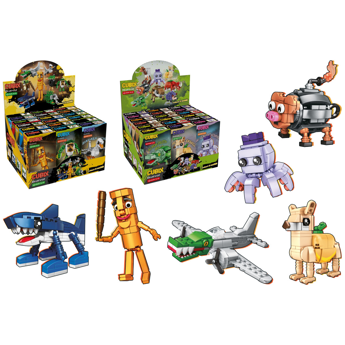 Cubix Brainrot set za sestavo lika 