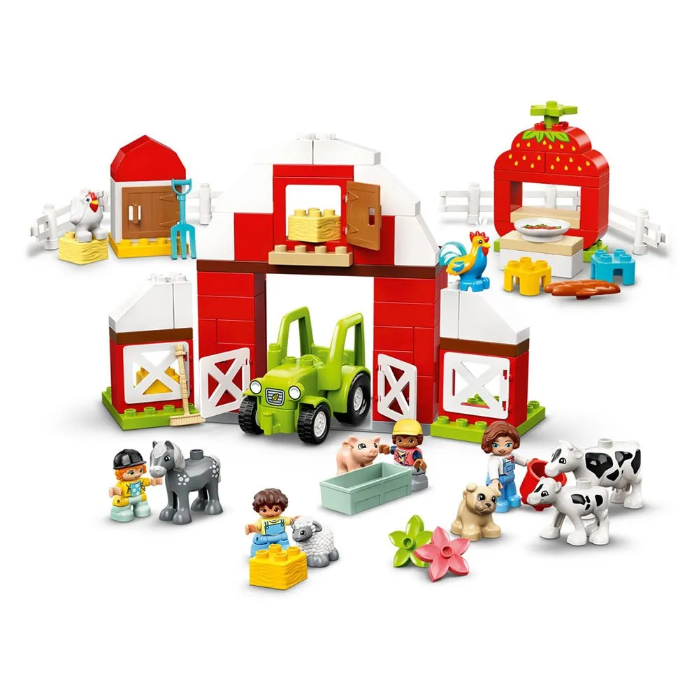 LEGO Duplo hlev, traktor in nega živali 
