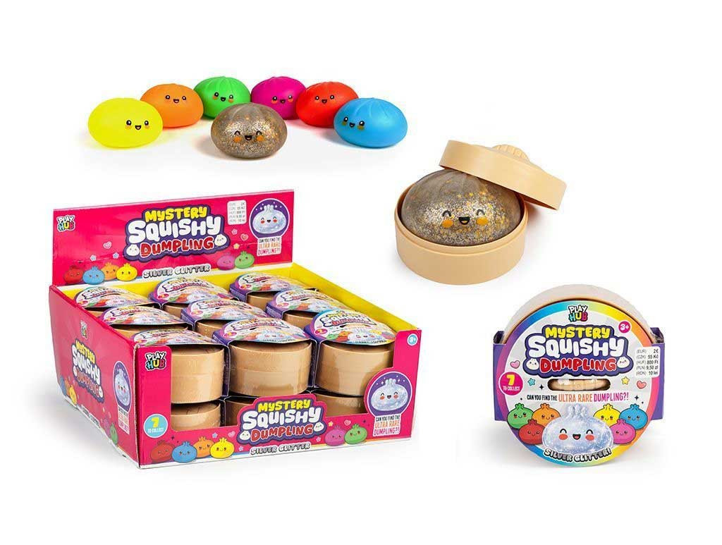 Squishy Dumpling Playhub Silver Glitter 