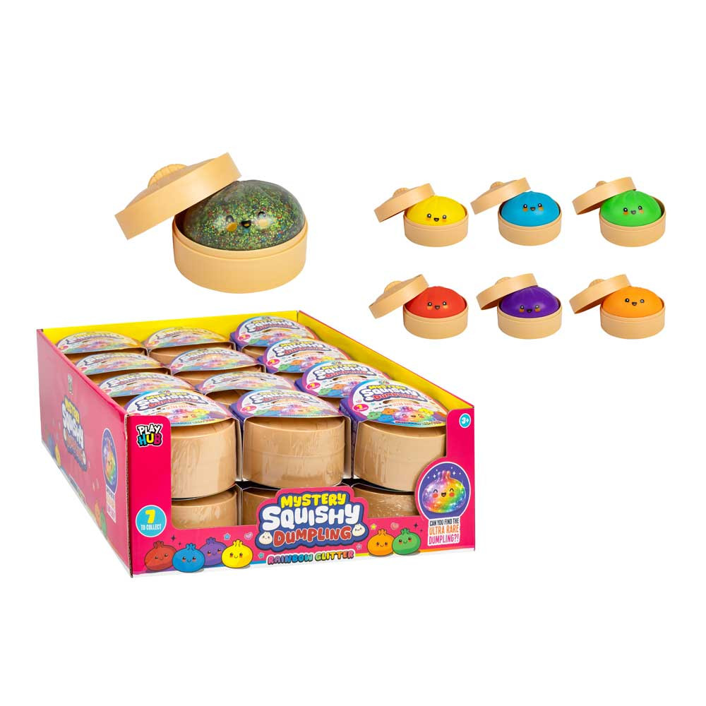 Squishy Dumpling Playhub Rainbow Glitter 