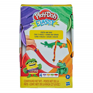 Play-Doh Elastix set 4 lončkov mase A 