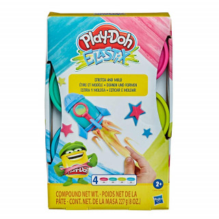 Play-Doh Elastix set 4 lončkov mase B 