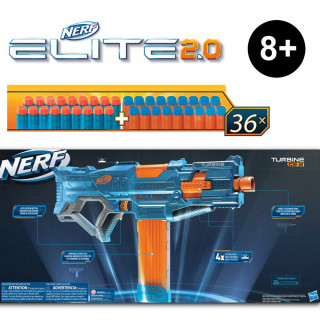 Nerf Elite 2.0 Turbine CS-18 metalec 