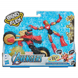 Avengers Bend & Flex Iron man z vozilom 