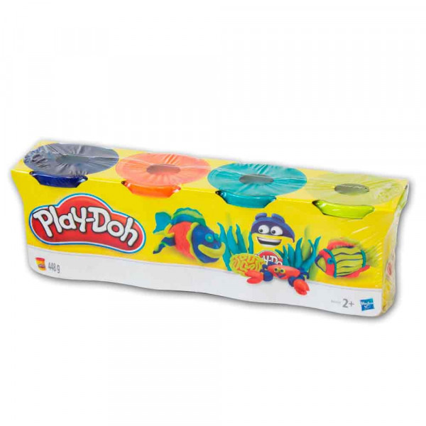 Play-Doh 4 lončki klasične barve 