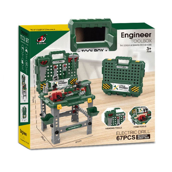 Delovna miza z orodjem 67-delni set 