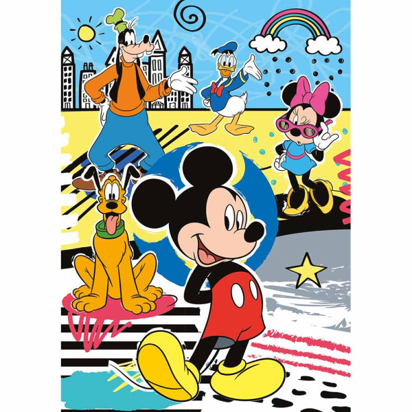 Clementoni puzzle 104 kos + 3D Mickey 