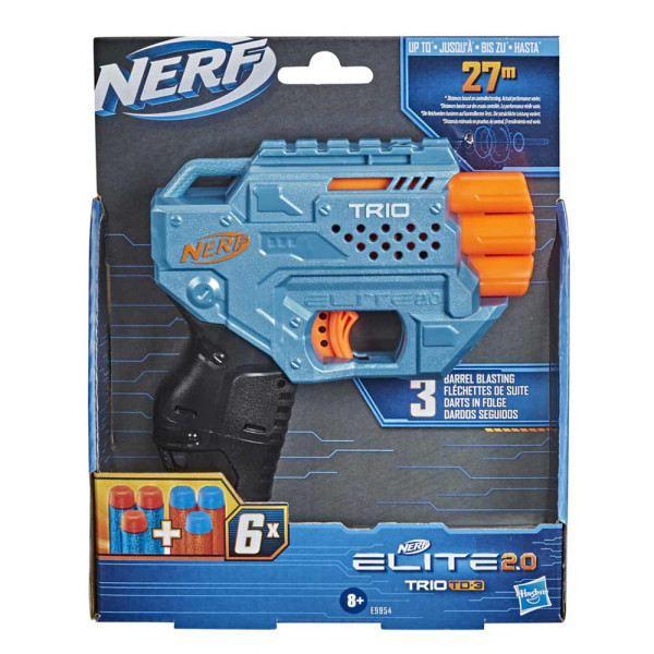 Nerf Elite Trio 2.0 TD 3 ročni metalec 