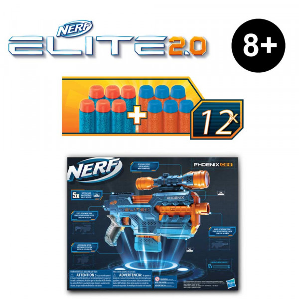Nerf Elite 2.0 Phoenix CS6 ročni metalec 