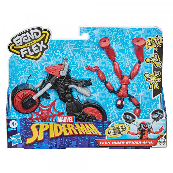 Spider-Man Bend & Flex figura z vozilom 