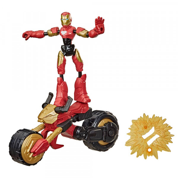 Avengers Bend & Flex Iron man z vozilom 