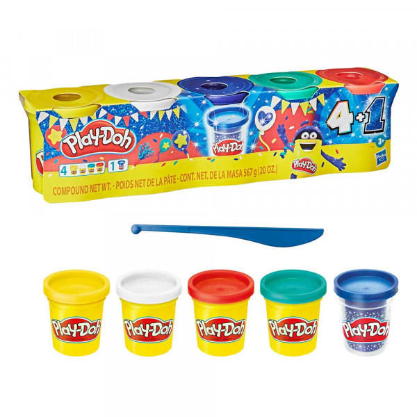 Play-Doh praznični set 5 ločkov mase 