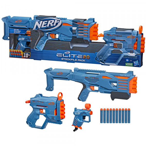 Nerf Elite 2.0 Stockpile set metalcev 