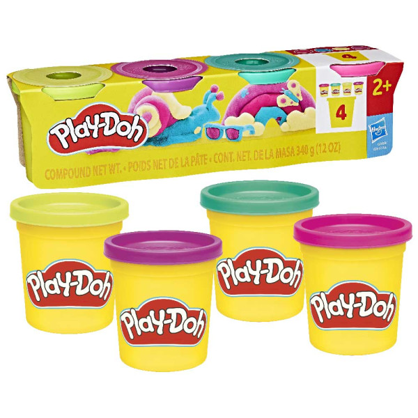 Play-Doh set 4 lončkov barv ast 