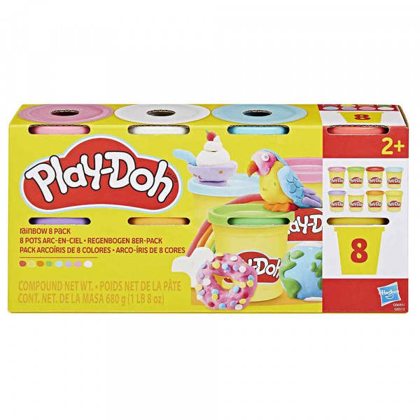 Play-Doh set 8 barvitih lončkov ast 